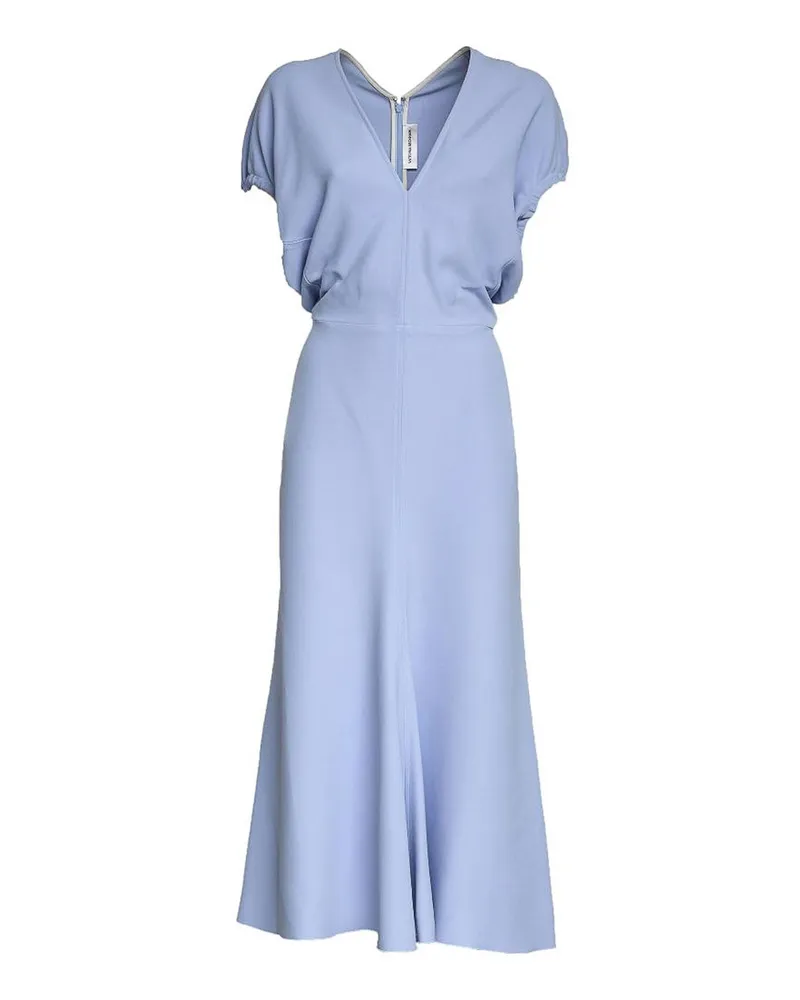 Victoria Beckham Knielanges Kleid - Hellblau Hellblau