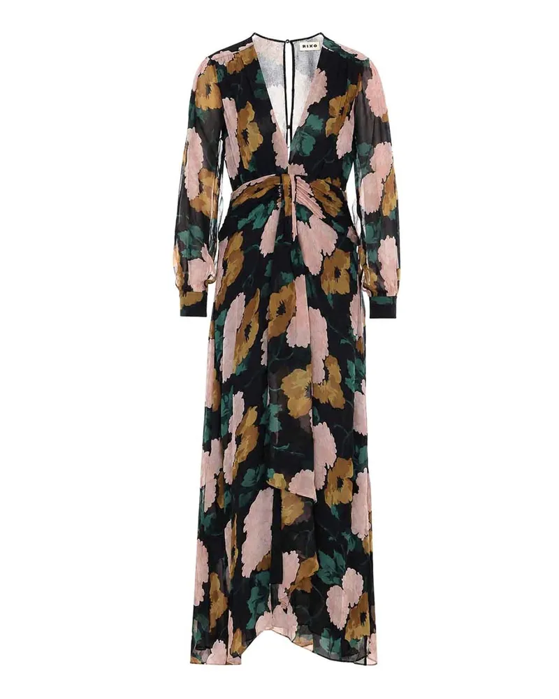RIXO Knielanges Kleid - Bunt Bunt
