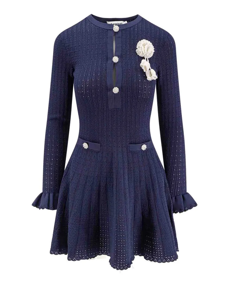 Self-Portrait U-Boot-Pullover - Blau Blau