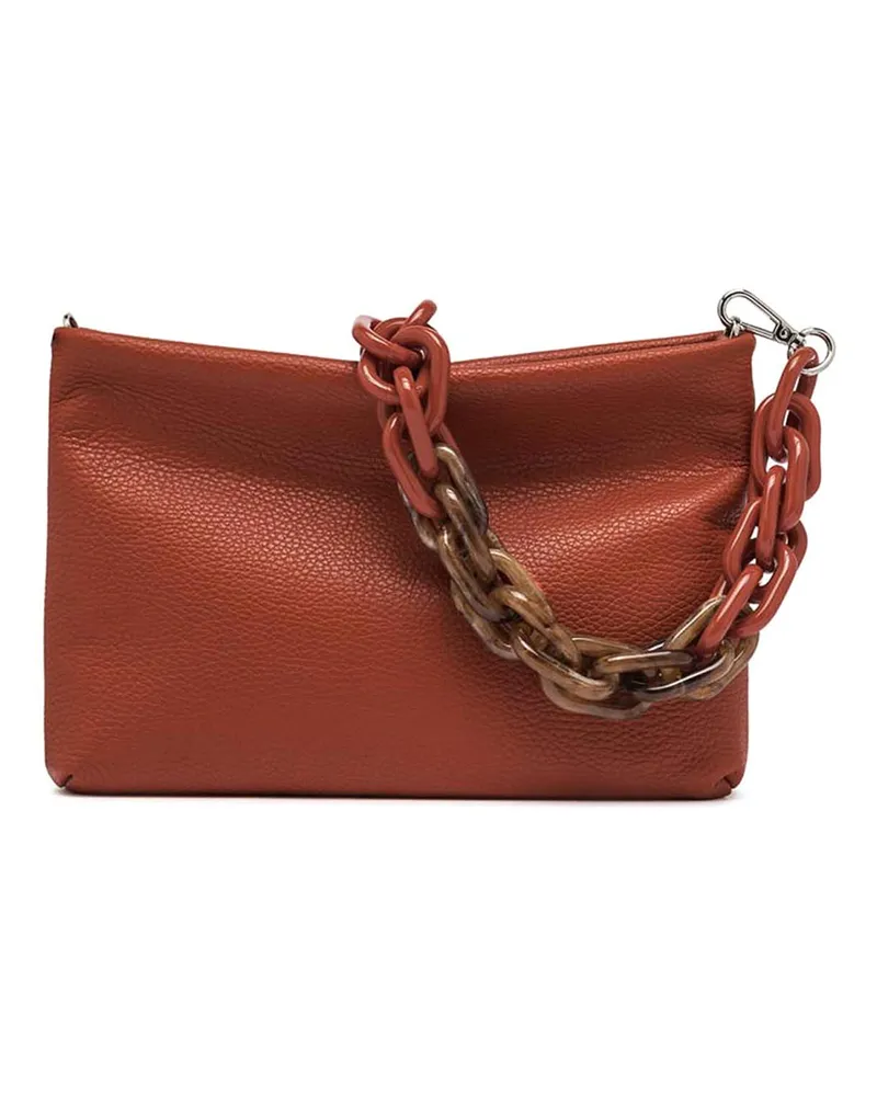 Gianni Chiarini Clutch - Schwarz Dunkelorange