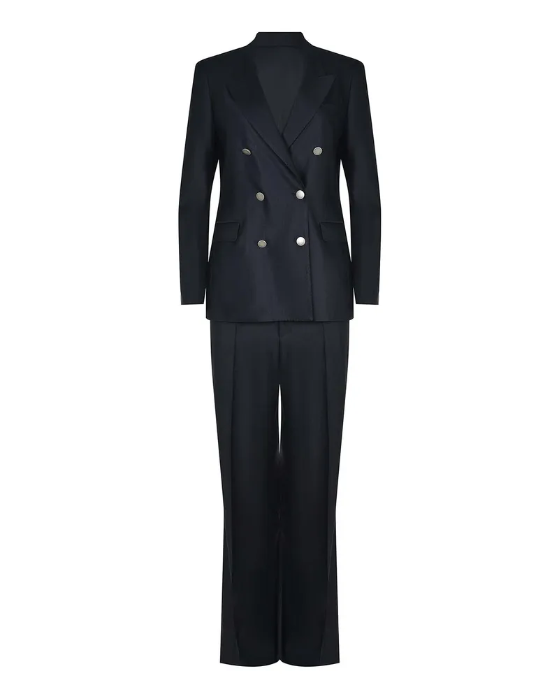 Tagliatore Knielanges Kleid - Blau Blau