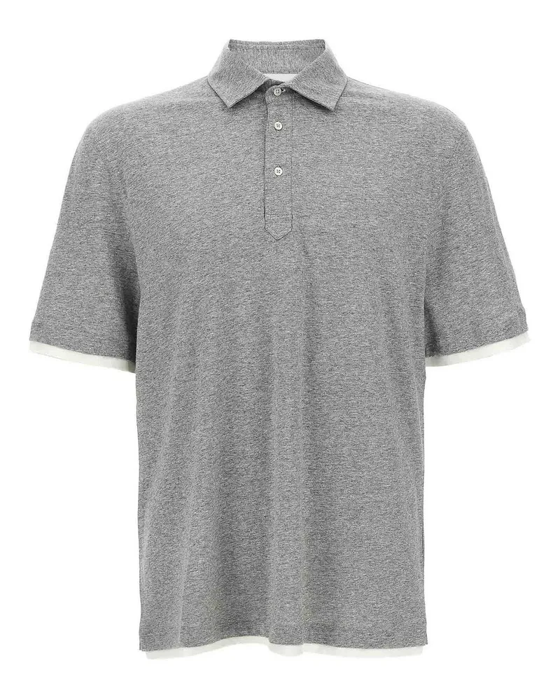 Brunello Cucinelli Poloshirt - Grau Grau