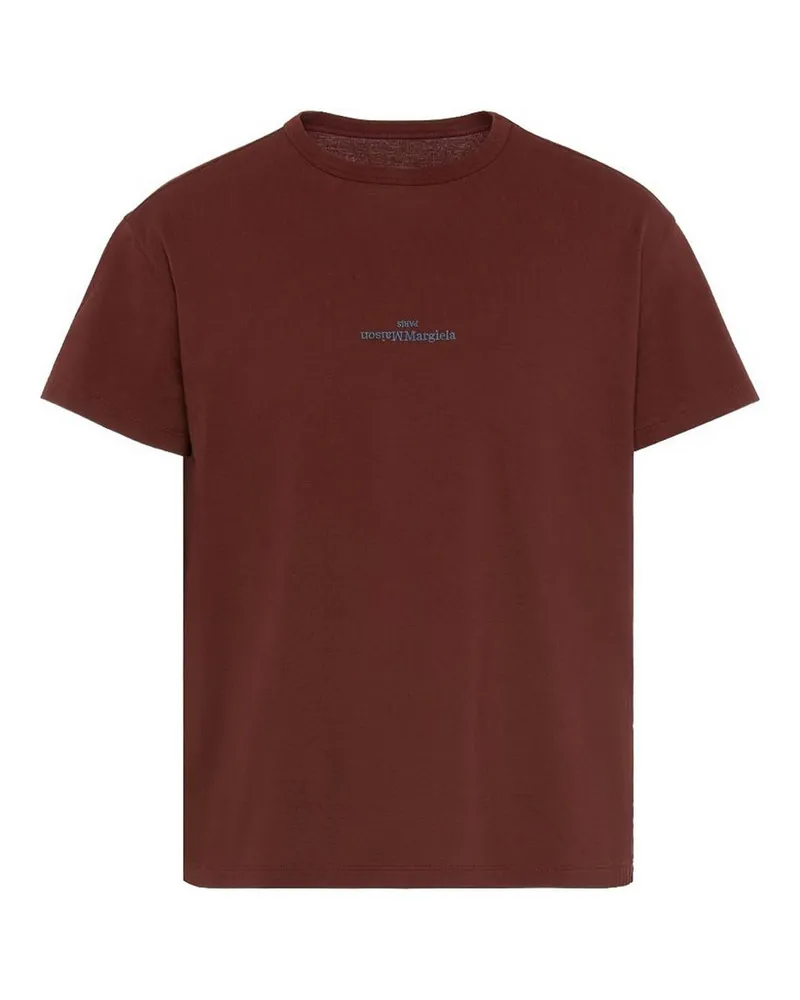 Maison Margiela T-Shirt - Dunkelrot Dunkelrot