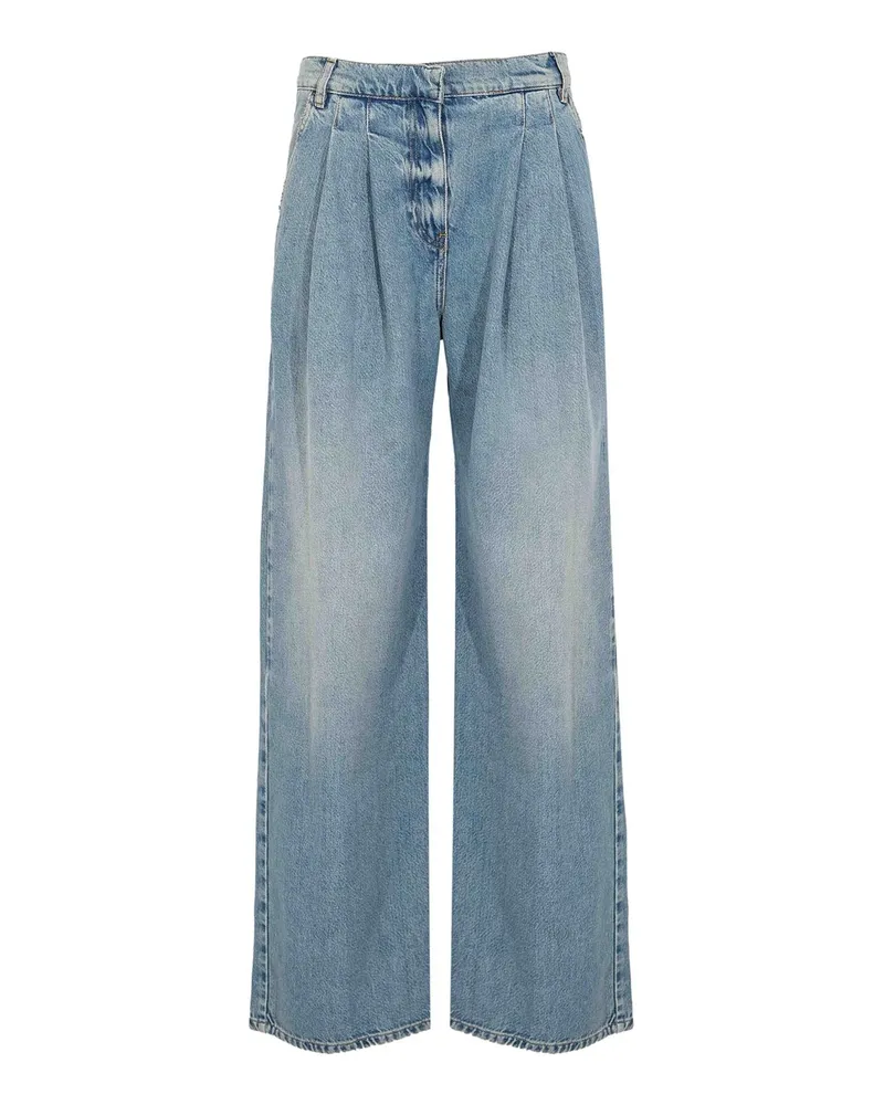 Semicouture Straight Leg Jeans - Denim Denim