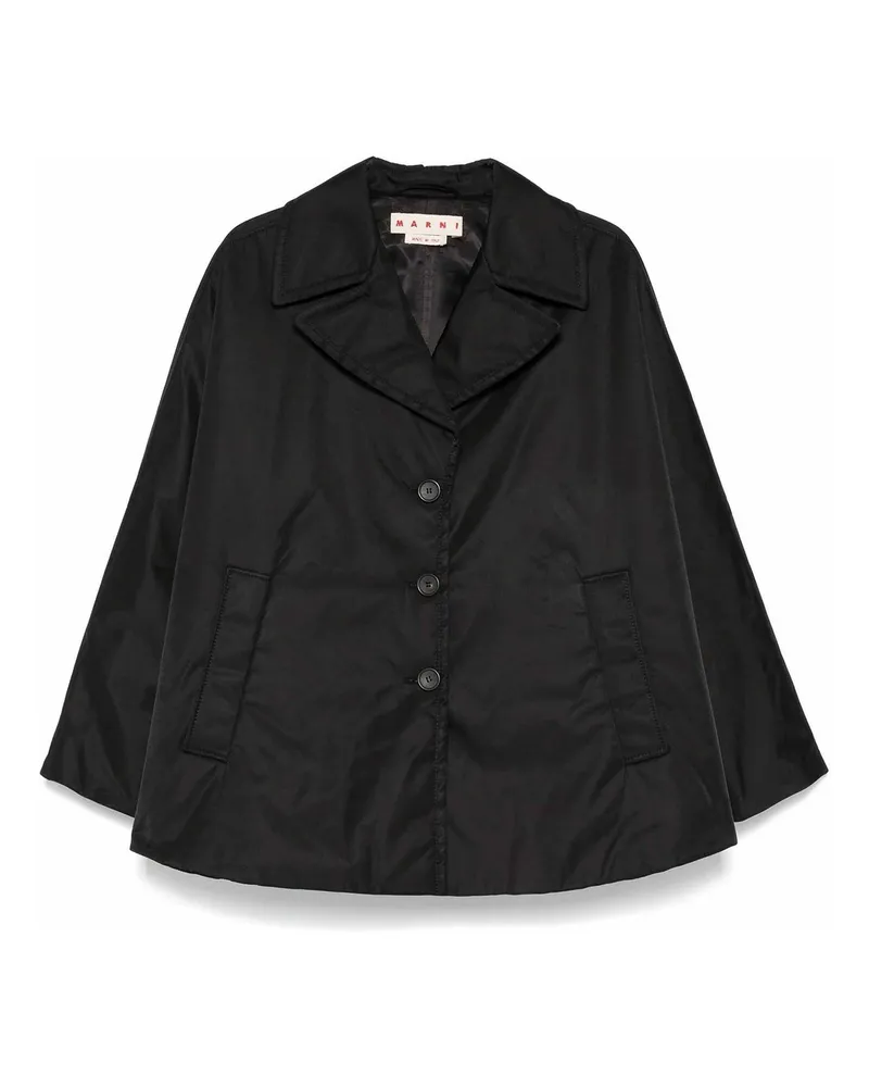 Marni Kurzer Mantel - Schwarz Schwarz