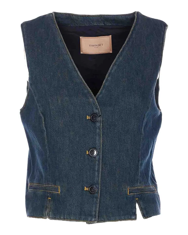 Twin-Set Jeansjacke - Blau Blau