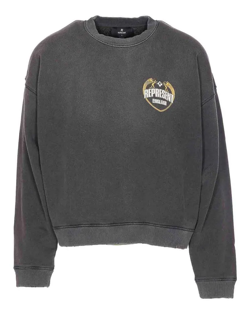 REPRESENT Rundhalspullover - Grau Grau