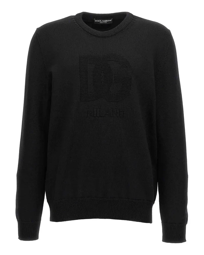 Dolce & Gabbana Rundhalspullover - Schwarz Schwarz
