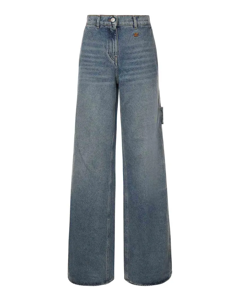 Courrèges Straight Leg Jeans - Jeansblau Jeansblau