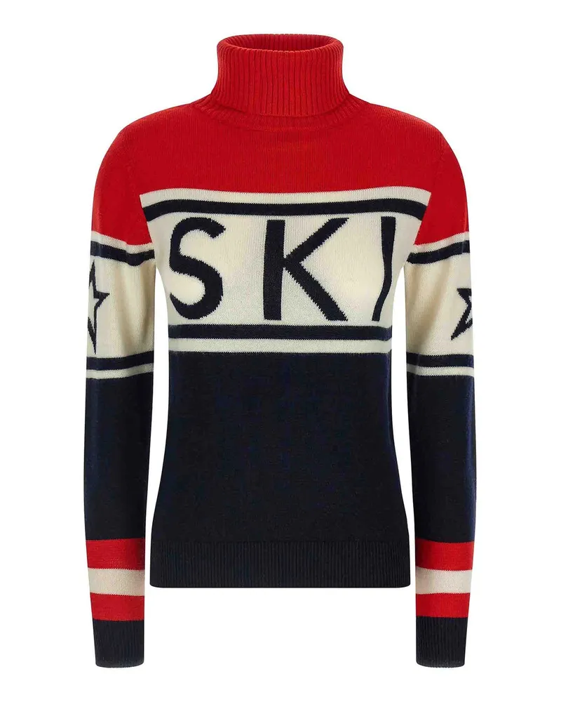 Perfect Moment Rundhalspullover - Bunt Bunt