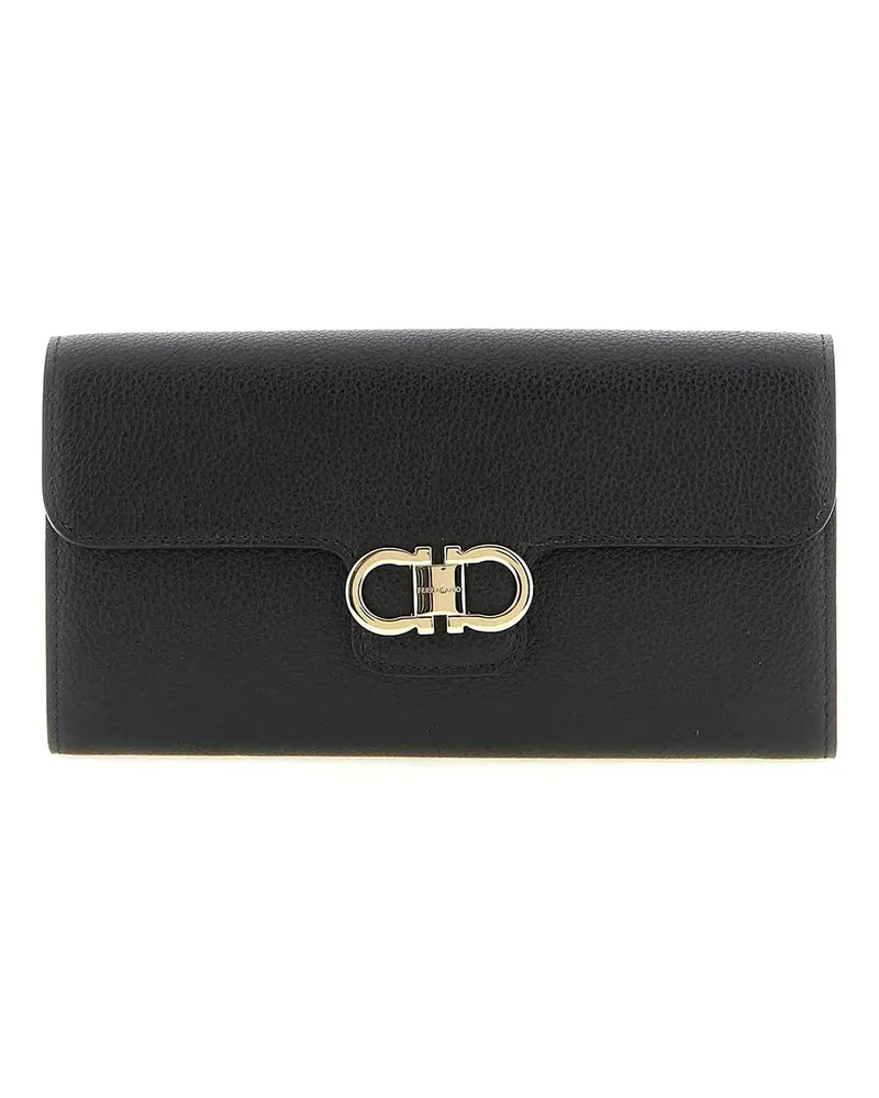 Ferragamo Portemonnaie - Schwarz Schwarz