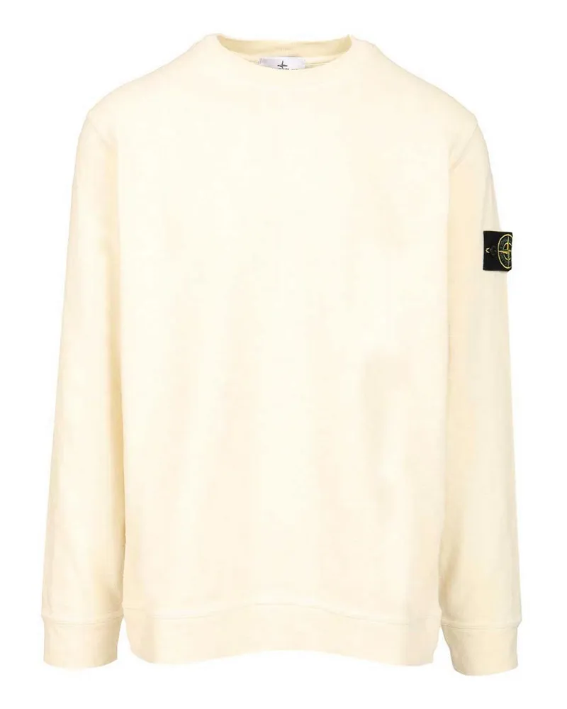 Stone Island Rundhalspullover - Weiß Weiß