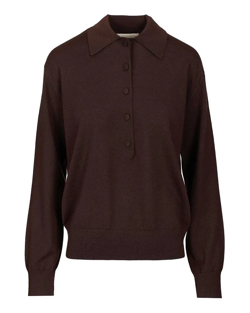 Dries van Noten Poloshirt - Braun Braun