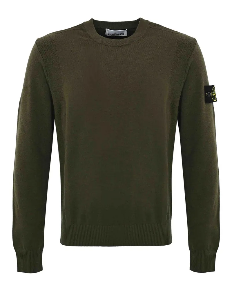 Stone Island Rundhalspullover - Grün Grün