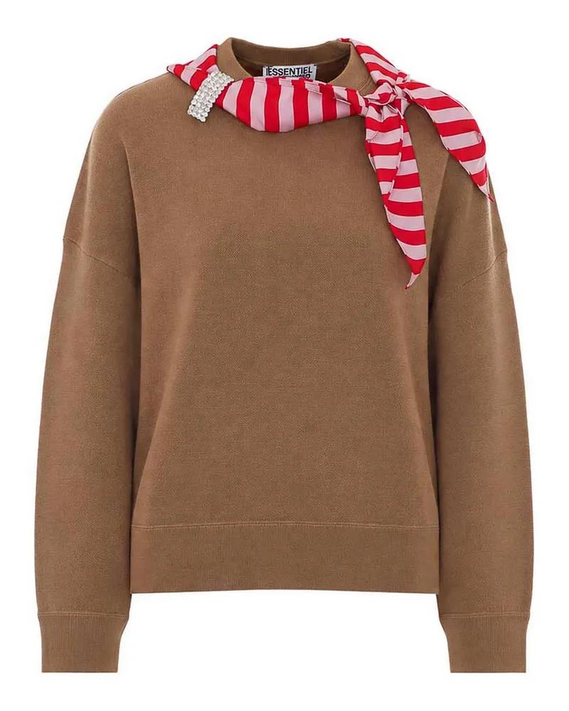 Essentiel Rundhalspullover - Beige Beige