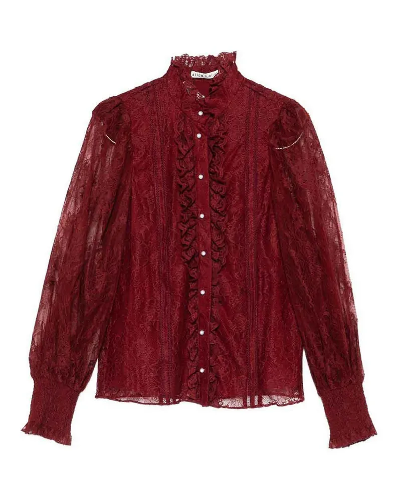 Alice + Olivia Hemd - Dunkelrot Dunkelrot