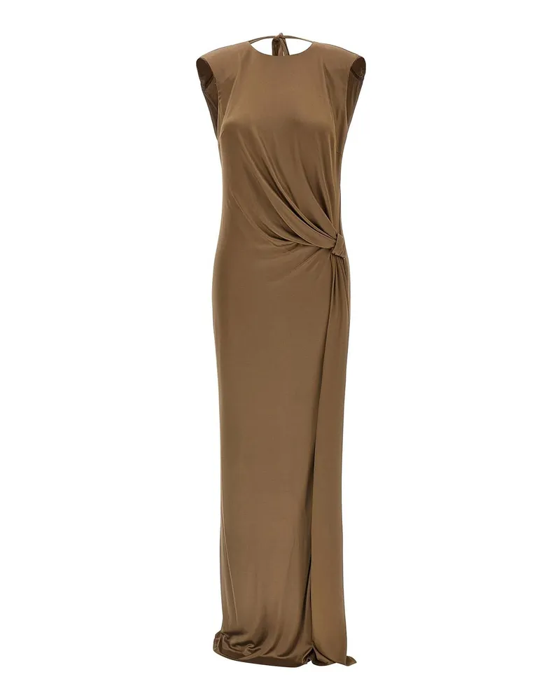 Elisabetta Franchi Knielanges Kleid - Beige Beige