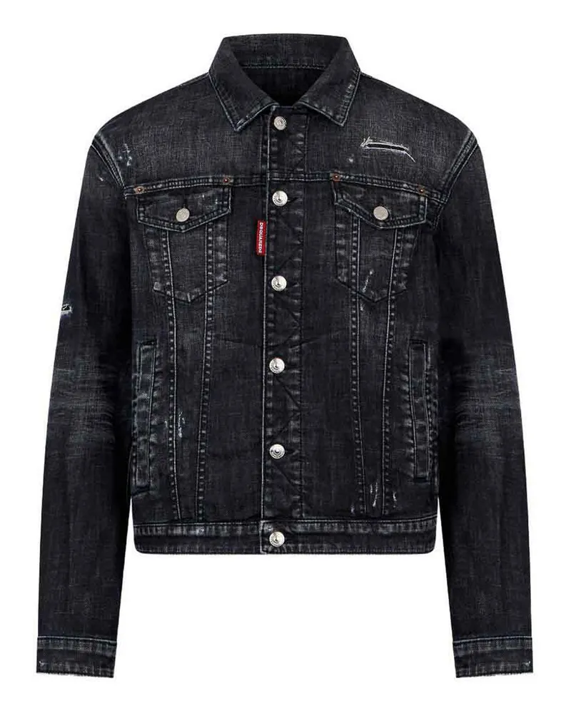 Dsquared2 Kurzer Mantel - Schwarz Schwarz