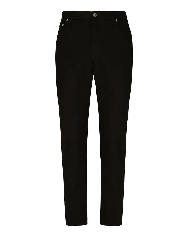 Dolce & Gabbana Straight Leg Jeans - Schwarz