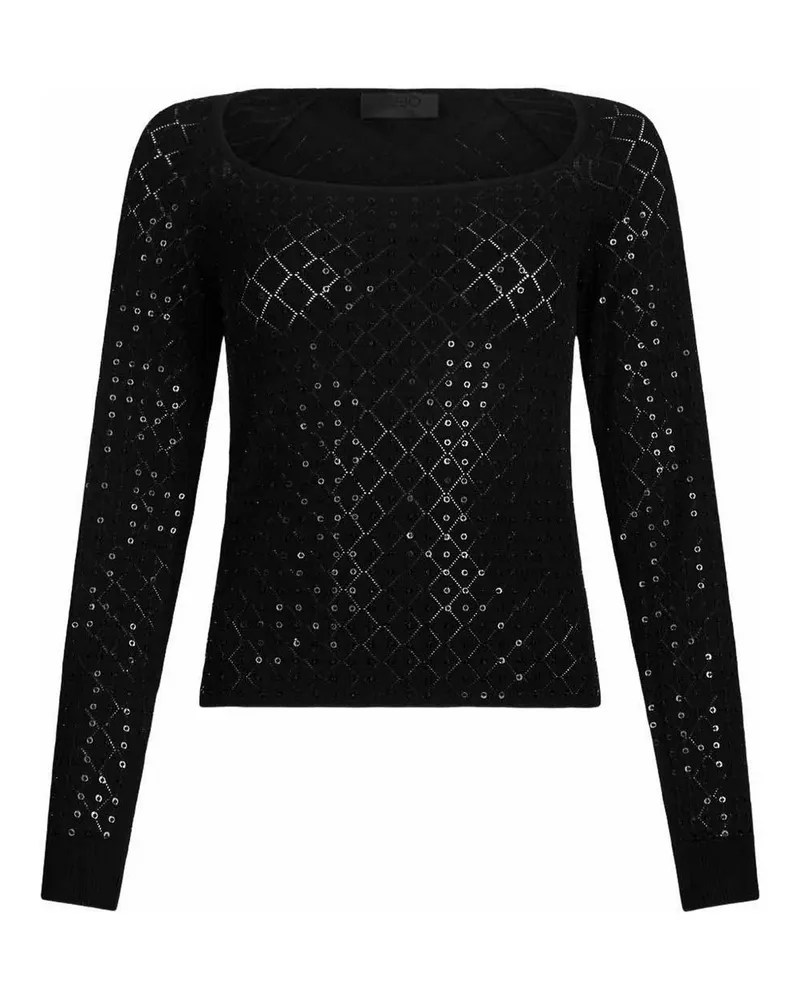 Liu Jo Rundhalspullover - Schwarz Schwarz