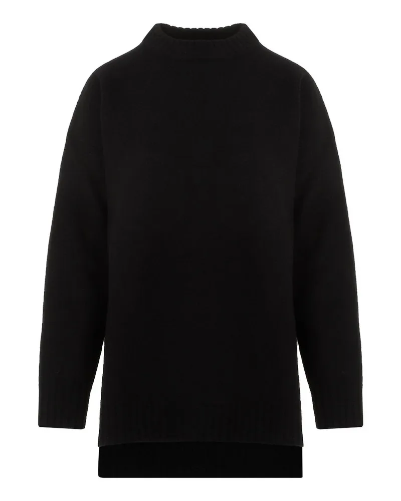 Jil Sander Rundhalspullover - Schwarz Schwarz