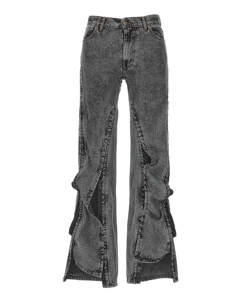 Y/PROJECT Bootcut Jeans - Schwarz Schwarz