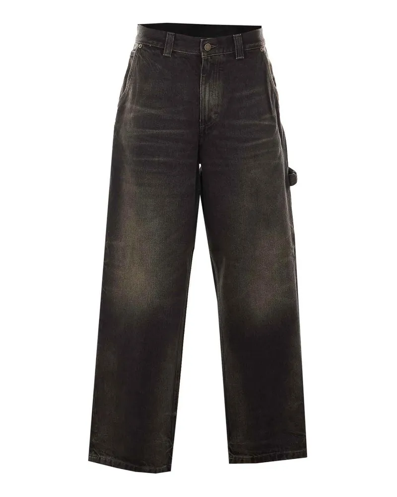 Haikure Straight Leg Jeans - Schwarz Schwarz