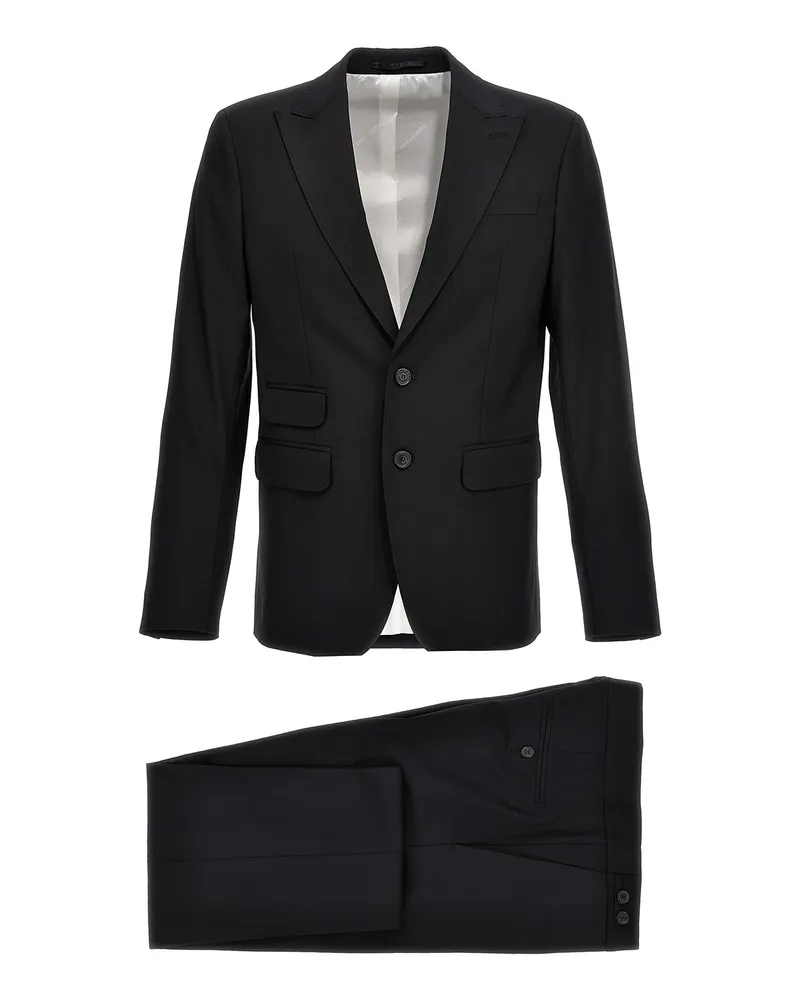 Dsquared2 Eleganter Anzug - Schwarz Schwarz