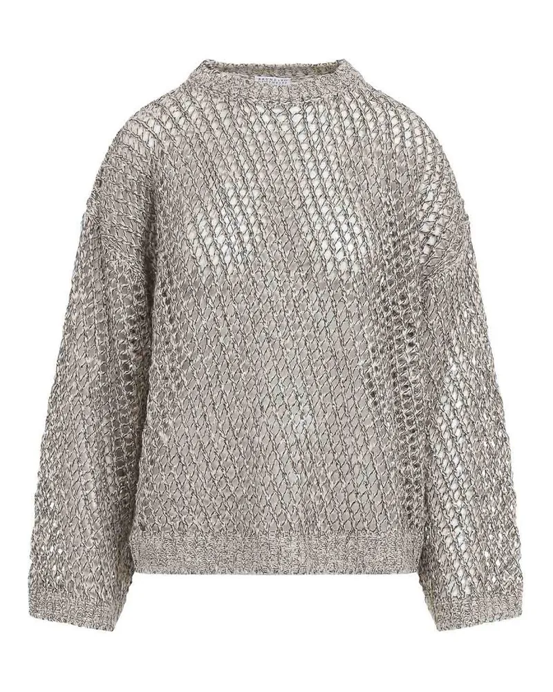 Brunello Cucinelli Rundhalspullover - Braun Braun