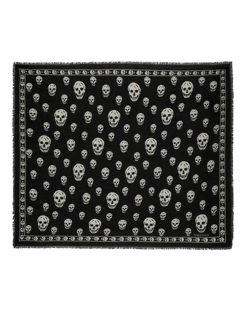 Alexander McQueen Schal - Schwarz Schwarz