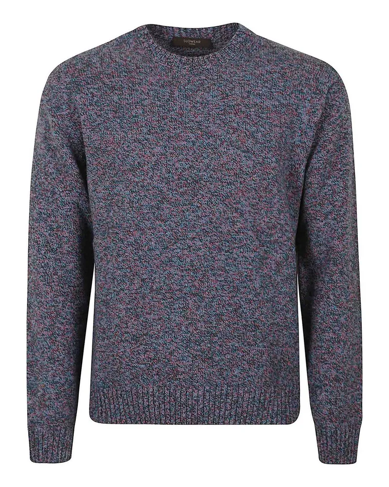 Zanone Rundhalspullover - Blau Blau