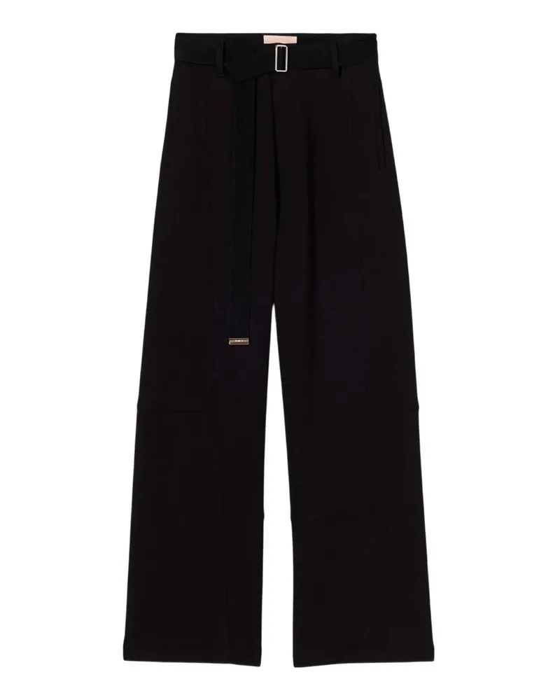 PLAN C Casual Hose - Schwarz Schwarz
