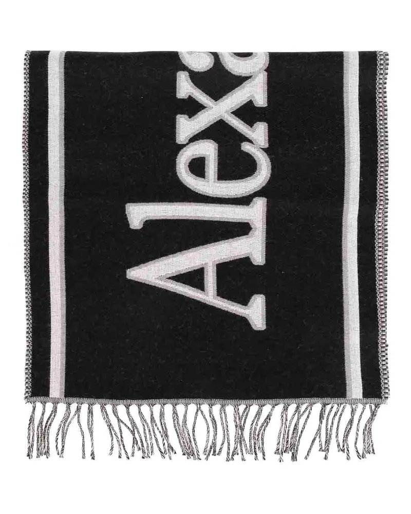 Alexander McQueen Schal - Schwarz Schwarz