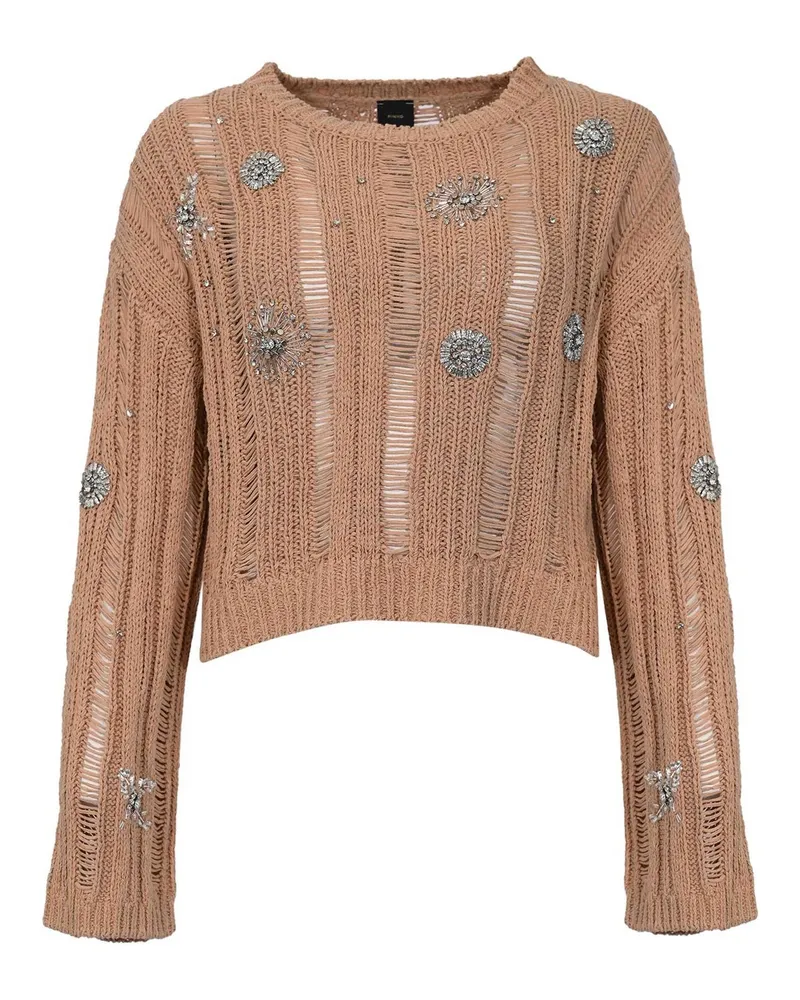 Pinko Rundhalspullover - Rosa Rosa