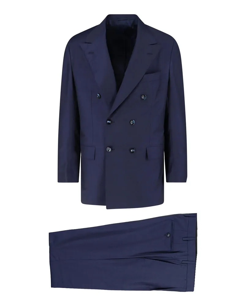 Kiton Eleganter Anzug - Blau Blau