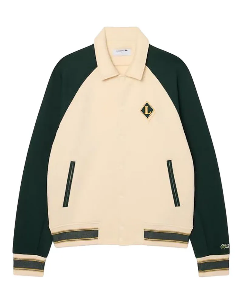 Lacoste Knielanger Mantel - Weiß Weiß