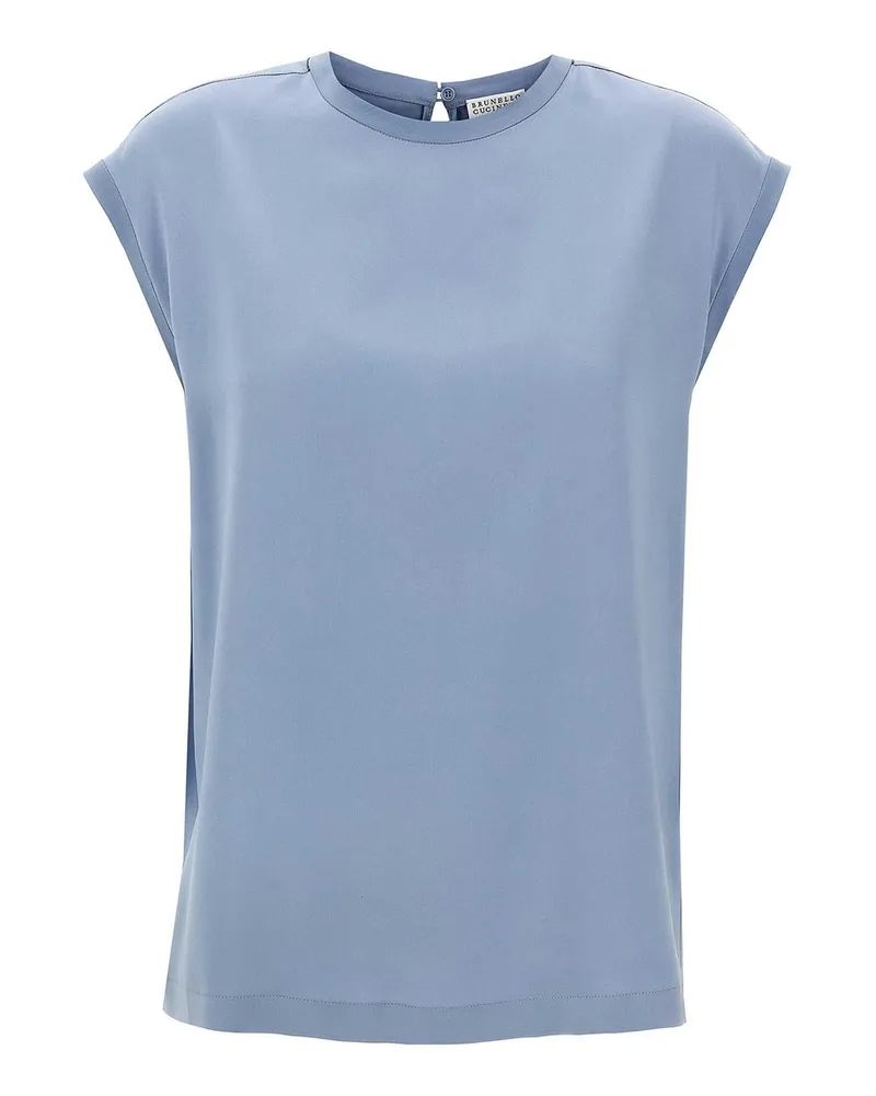 Brunello Cucinelli T-Shirt - Hellblau Hellblau