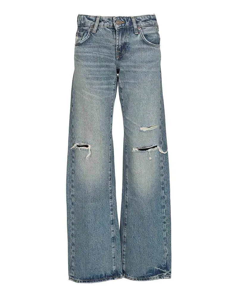 7 for all mankind Straight Leg Jeans - Hellblau Hellblau