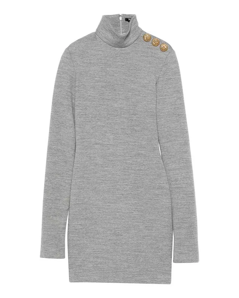 Balmain Rollkragenpullover - Grau Grau