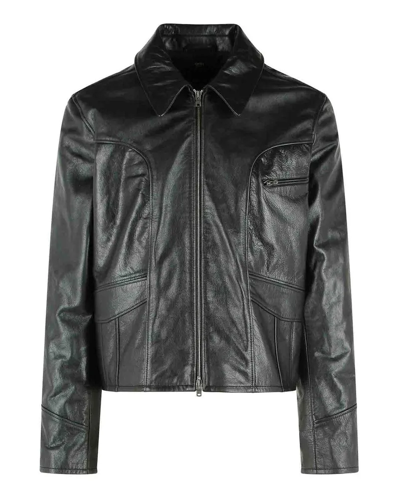 Amiri Lederjacke - Schwarz Schwarz