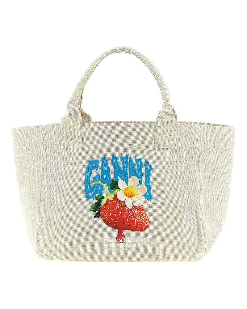 Ganni Shopper - Beige Beige