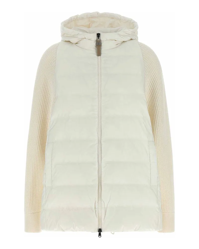 Brunello Cucinelli Daunenjacke - Weiß Weiß