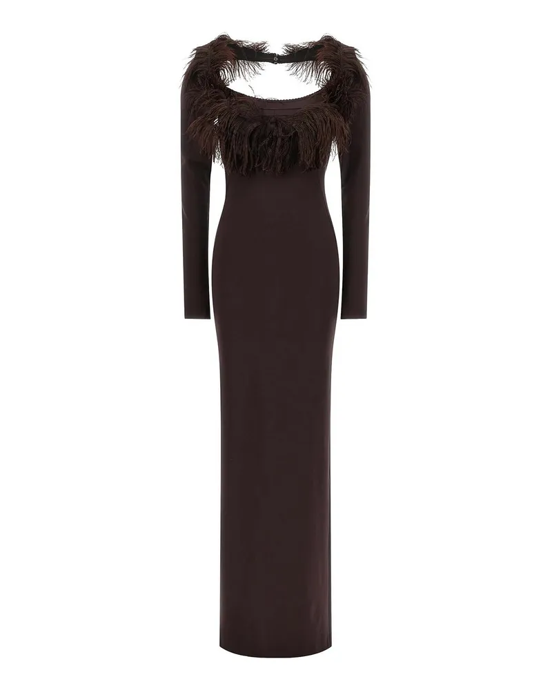 ATTICO Abendkleid - Braun Braun