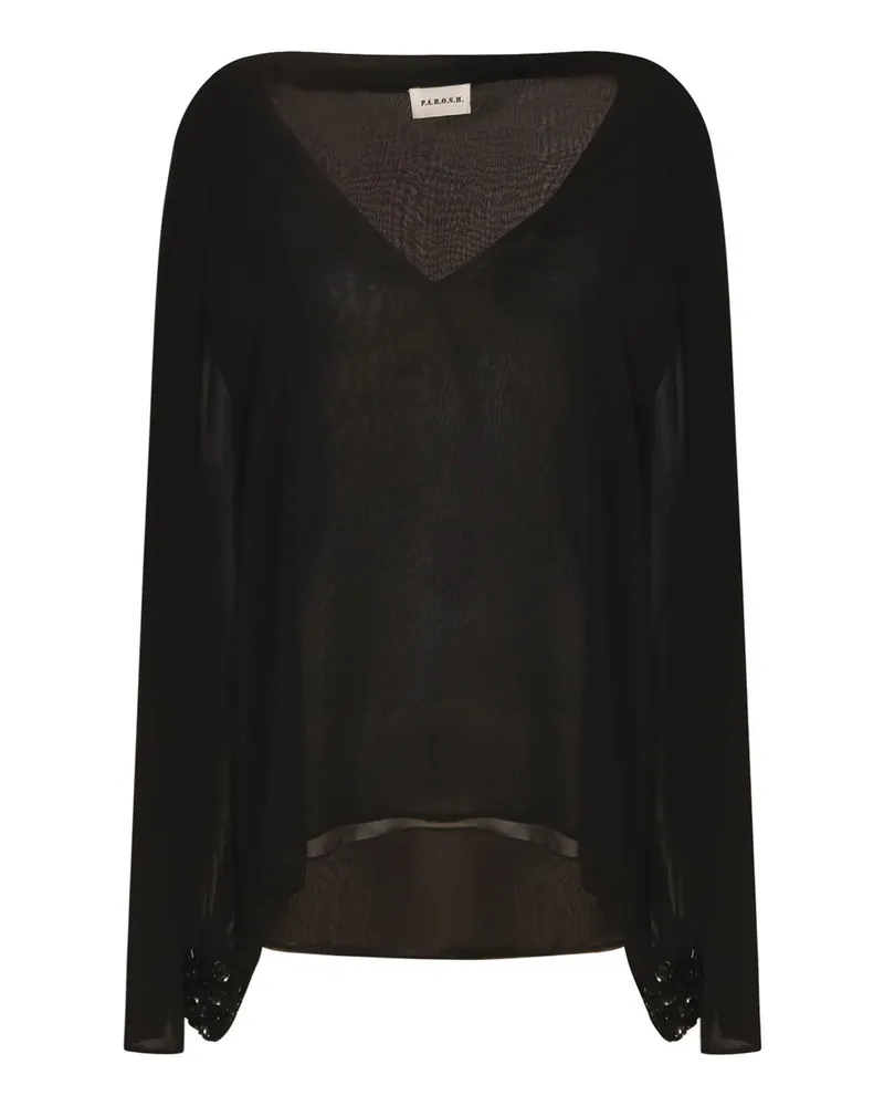 P.A.R.O.S.H. P. A.R. O.S. H. Hemd - Schwarz Schwarz