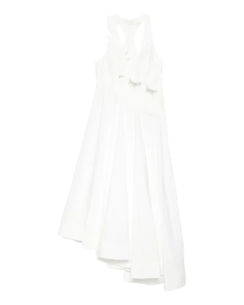 Zimmermann Knielanges Kleid - Creme Creme