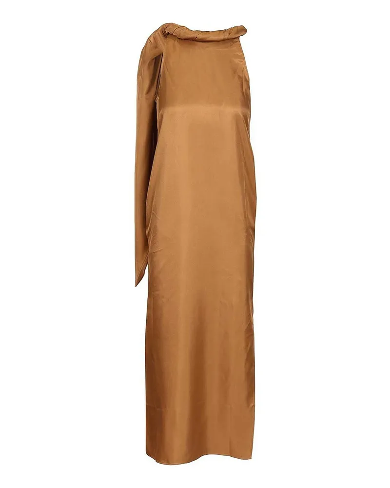 Loulou Studio Knielanges Kleid - Beige Beige