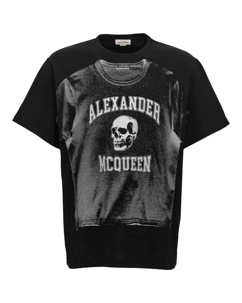 Alexander McQueen T-Shirt - Schwarz Schwarz
