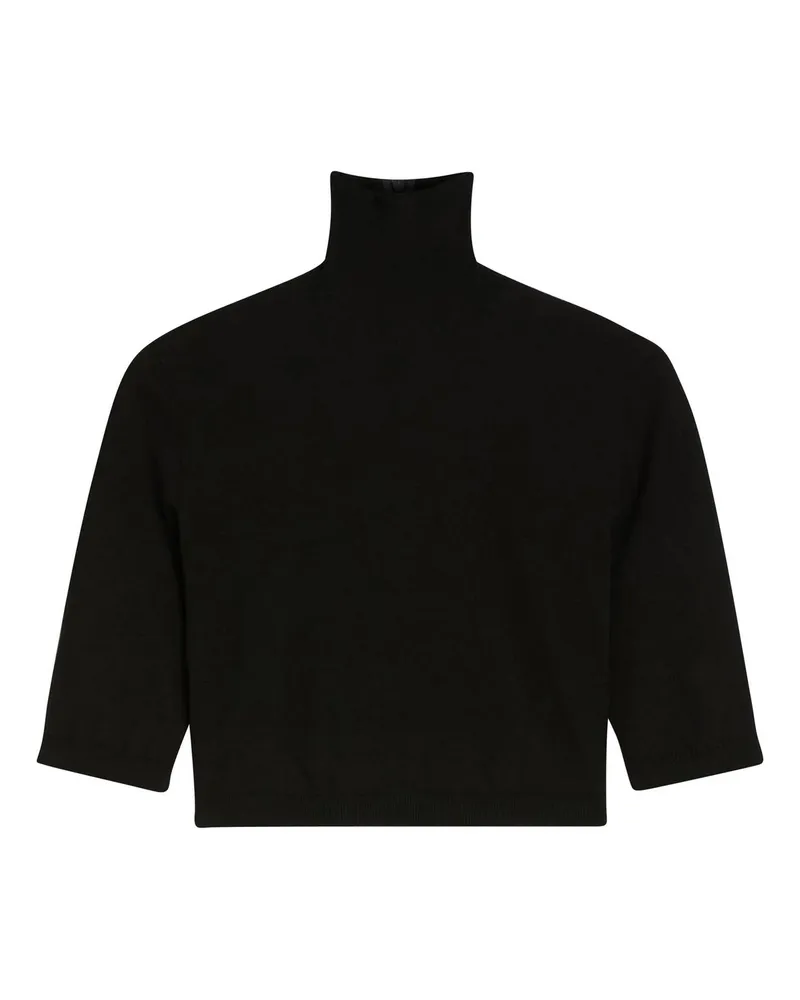 Max Mara Rollkragenpullover - Schwarz Schwarz