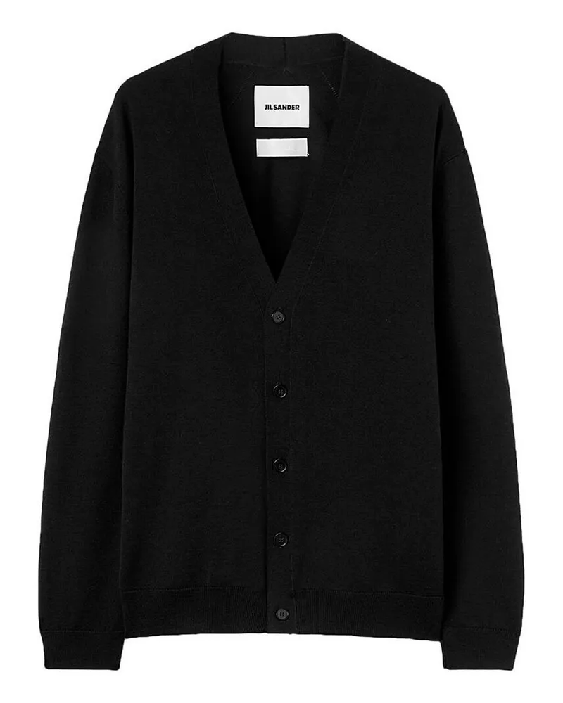 Jil Sander Rundhalspullover - Schwarz Schwarz