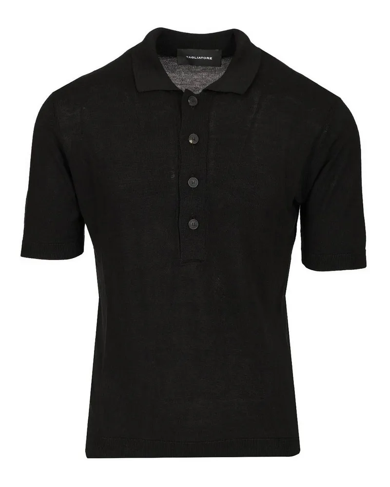 Tagliatore Poloshirt - Schwarz Schwarz